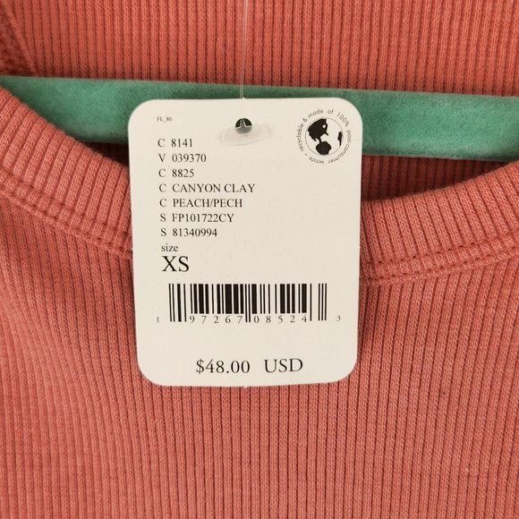 NWT Intimately Free People Ribbed Tank Thong Bodysuit Snaps sz XS - Picture 5 of 8